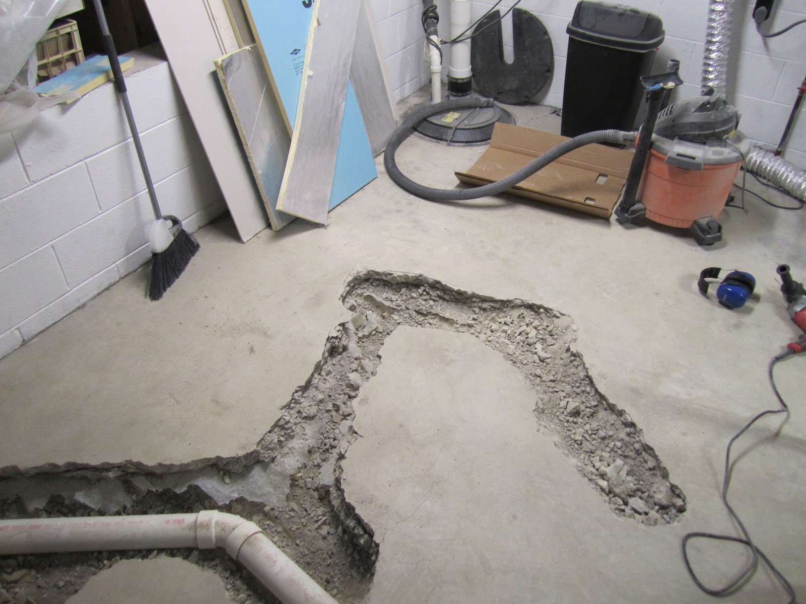 Projects of Plenty Basement build update stud walls and