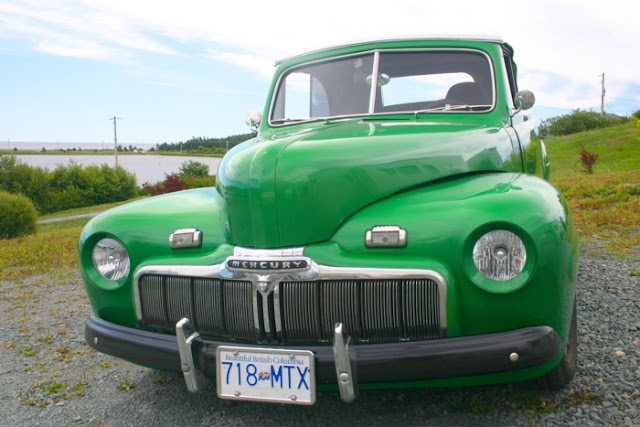 1946 Mercury 2 Door Coupe with British Columbia Plates visiting Nova Scotia!
