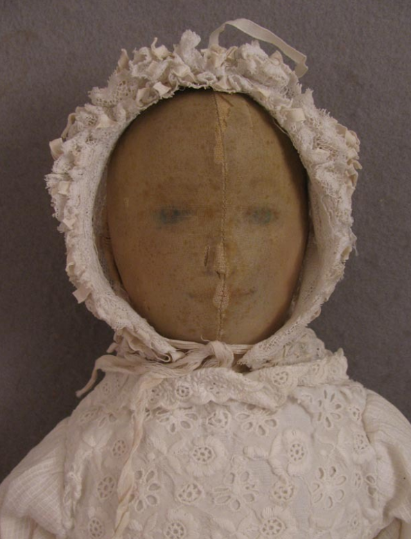 Maida Today Early Antique Silk Over Cotton Cloth Doll