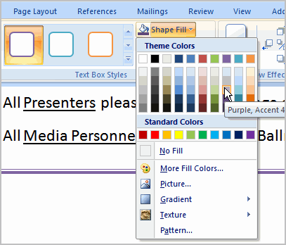 Bekerja Menggunakan Shapes - Microsoft Word 2007 | Microsoft Word Tutorial