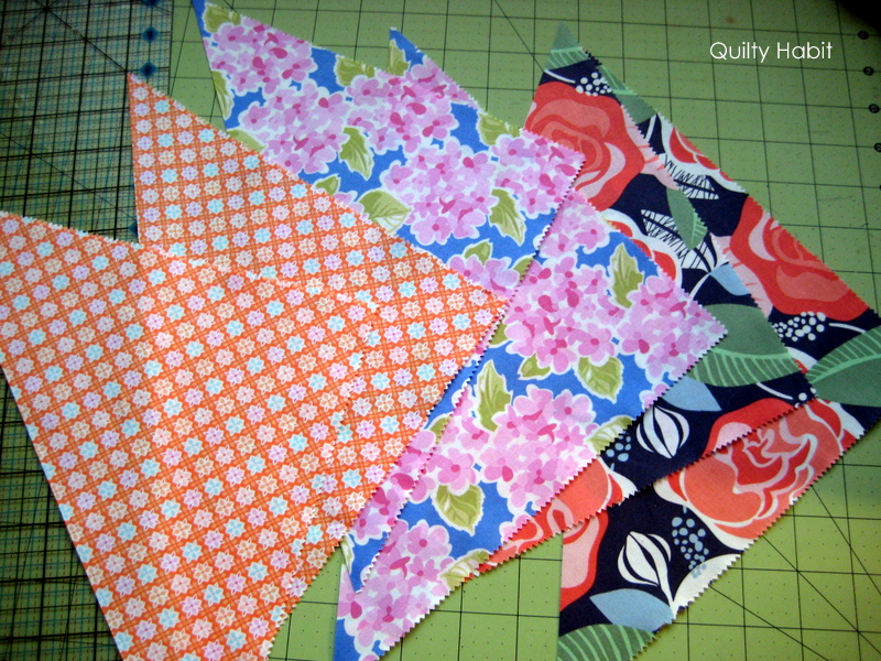 Quilty Habit: Week 1: Argyled Quilt Along (Cutting and Piecing the ...