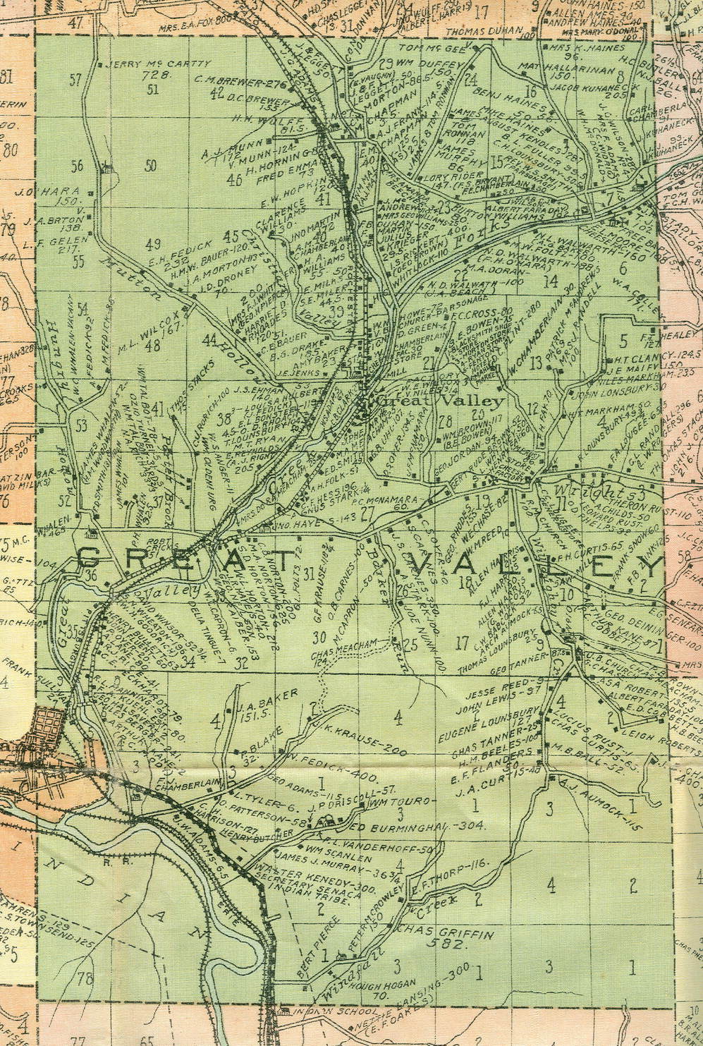 Mappy Monday The Town of Great Valley, Cattaraugus County, New York