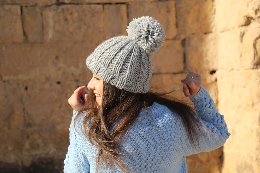 DIY Cómo hacer gorro de lana dos agujas (patrón gratis) blog de costura y blog diy