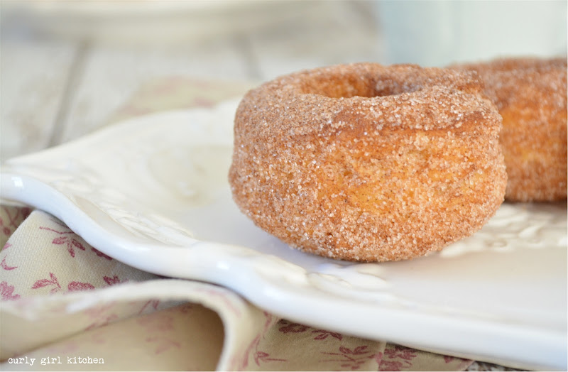 Curly Girl Kitchen Cinnamon and Sugar Biscuit Doughnuts with Bourbon Dulce De Leche Sauce
