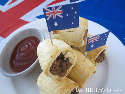 Two Silly Sisters: Australia Day Sausage Rolls