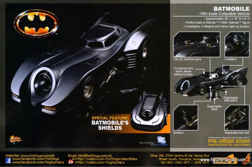 PJ Toy Car Hot Toys 16 1989 Batmobile, MMS 170 Review