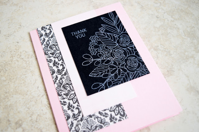 Thank You Card by Jess Crafts using Simon Says Stamp June 2017 Card Kit Blissful