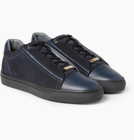 Low-Top, High-Brow: Brioni Slam Suede and Leather Sneakers | SHOEOGRAPHY