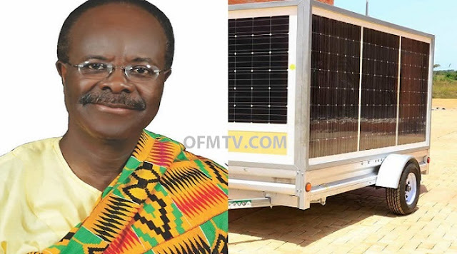 Paa Kwesi Ndoum Manufactures Mobile Solar Power Trailer 