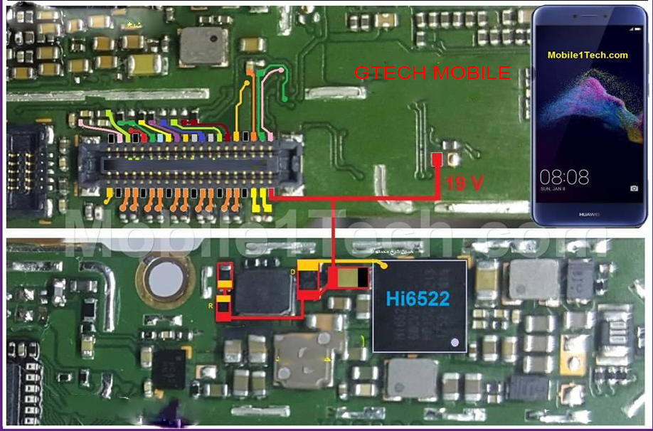 Huawei P8 Lite Display Light Problem Solution Jumper Ways Imet Mobile Repairing Institute Imet Mobile Repairing Course