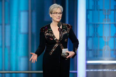 s Meryl Streep calls out Trump in powerful Golden Globe speech.. Trump replies on Twitter