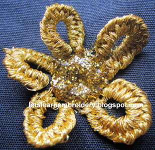 Let s learn embroidery: Loop flower Let s learn embroidery: Loop flower
