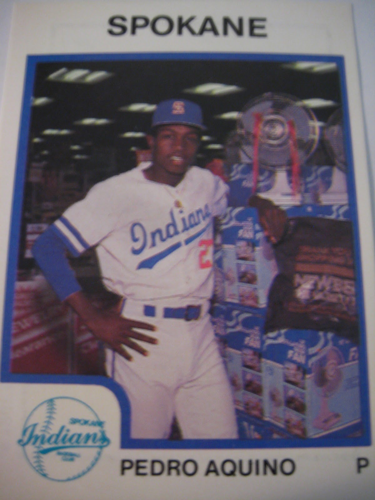 Baseball Cards Come to Life! 1987 Spokane Indians at the mall Pedro