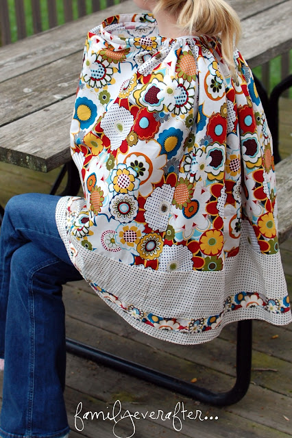 Full Coverage Nursing Shawl Tutorial! Super cute way to cover up when nursing!