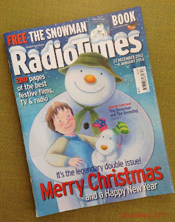 2012 Christmas Edition Radio Times Cover Snowman Raymond Briggs