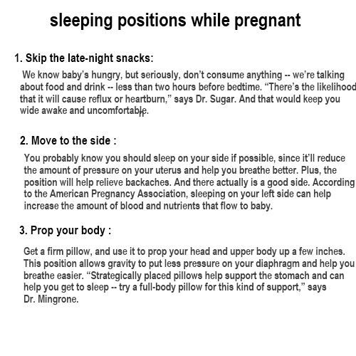 4mybest Sleeping Positions While Pregnant The Best Positions