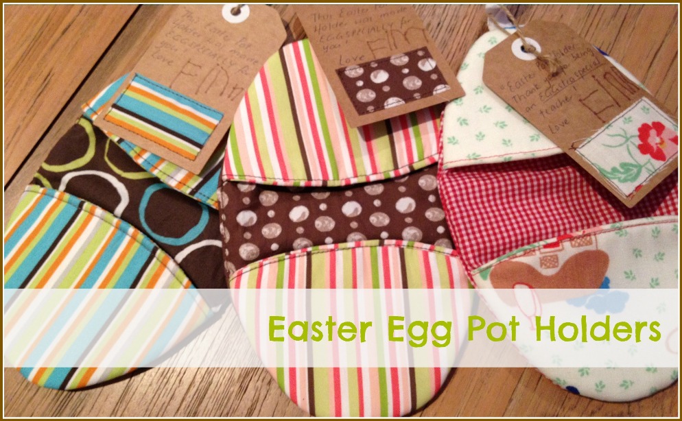 A Little Bit of Quiet Easter Egg Pot Holders