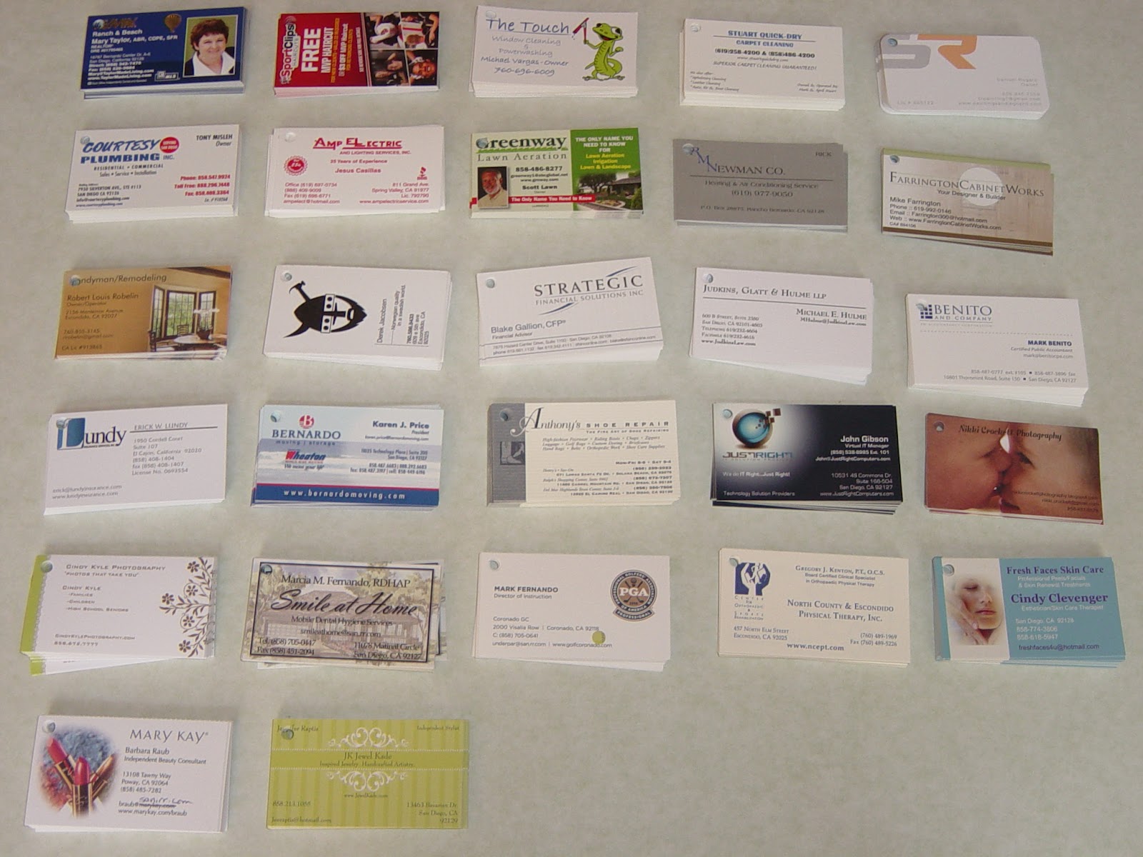 Mary's Pop By Ideas Business Card Book