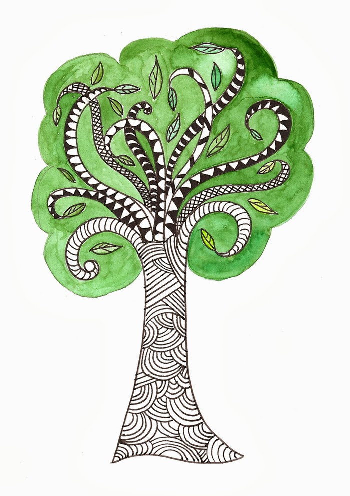 artyful: Tree Zentangle
