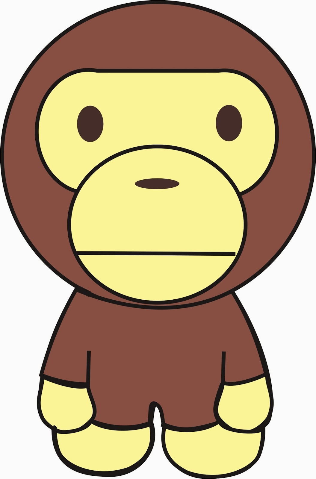 Gambar Kartun Monyet Makan Pisang Kata Kata