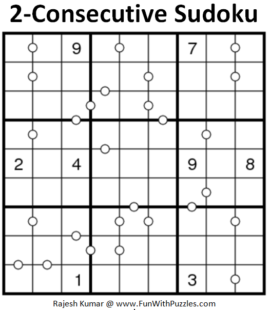 2-Consecutive Sudoku Puzzle (Daily Sudoku League #193)