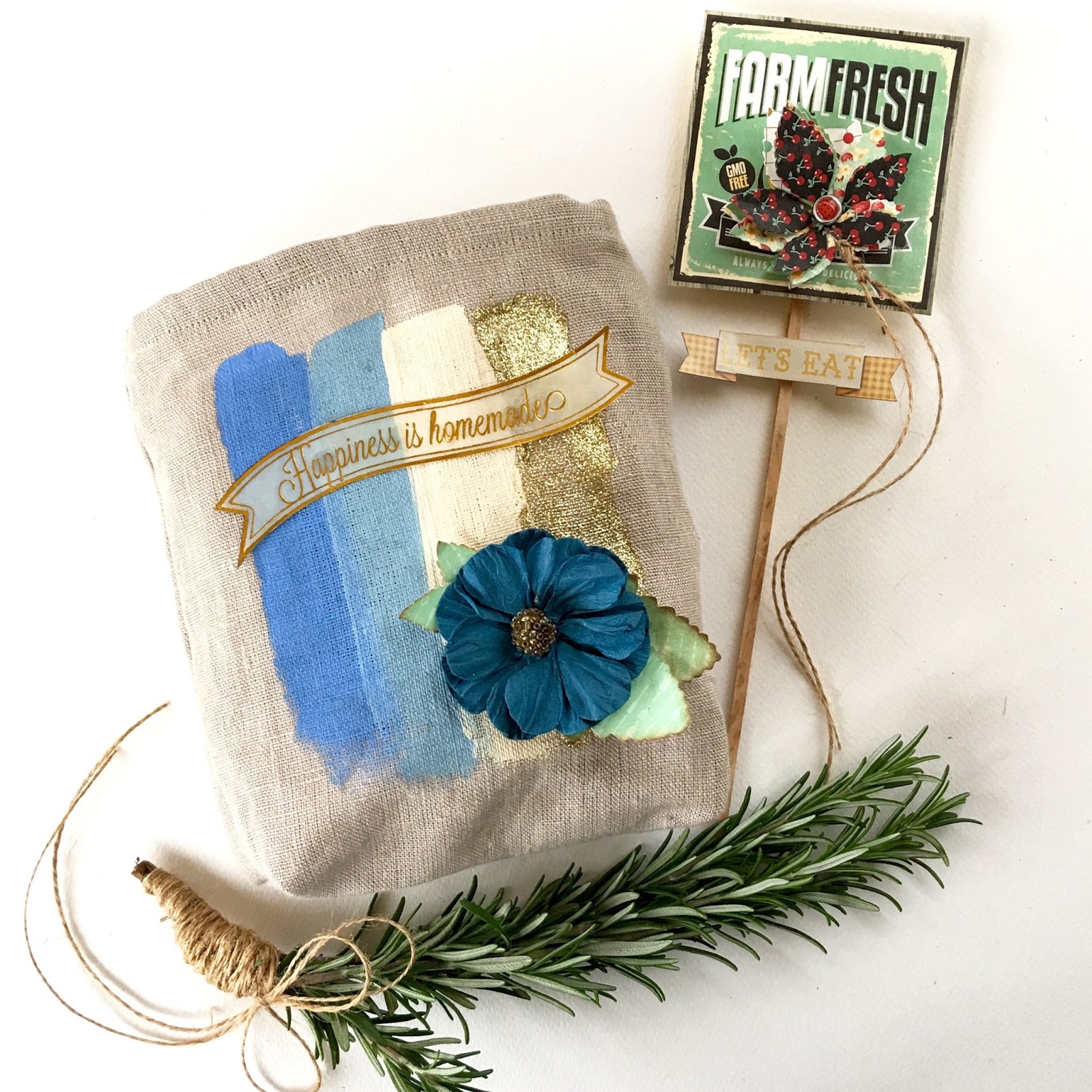 The BoBunny Blog Kiss the Cook"Herbs in a Bag" gift idea