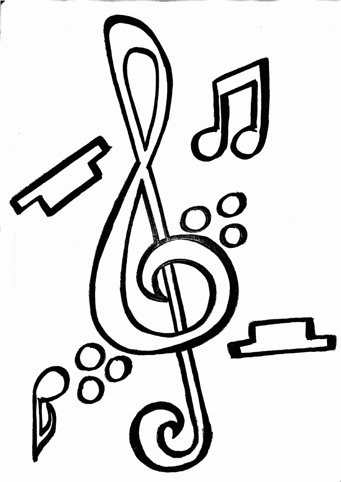 Music Coloring Page Freebie! - Bernadette Teaches Music