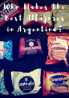 Pinterest pin: Who Makes The Best Alfajores in Argentina? The Ultimate Taste Test of 23 Varieties of Argentina's Dulce de Leche Cookies