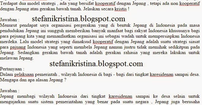 Pembahasan Sejarah Indonesia Halaman 34 NifaFani