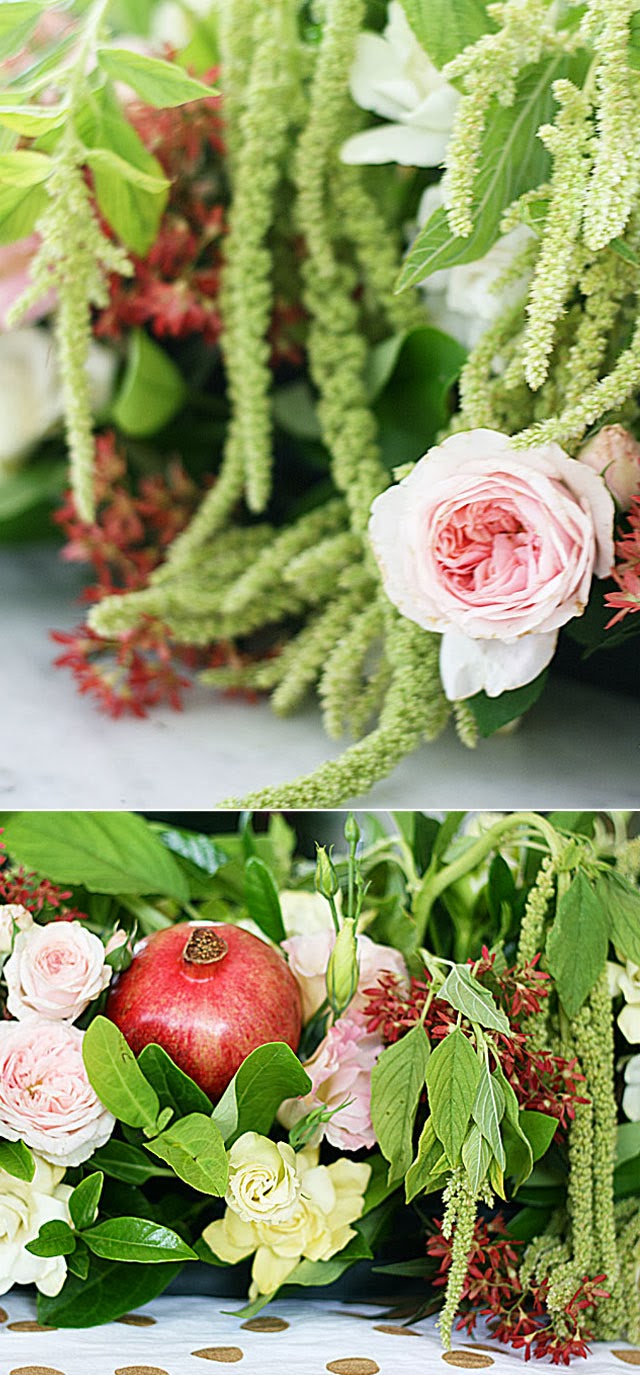flower arranging inspiration...pink and lime