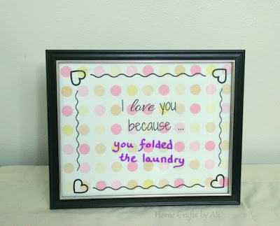 love message frame printable