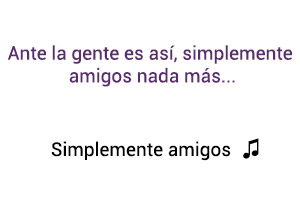Ana Gabriel Simplemente Amigos significado de la canción.