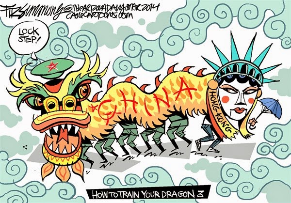 Les Tours De Lalibert Caricature Hong Kong Et Le Dragon Chinois les-tours-de-lalibert-caricature-hong-kong-et-le-dragon-chinois