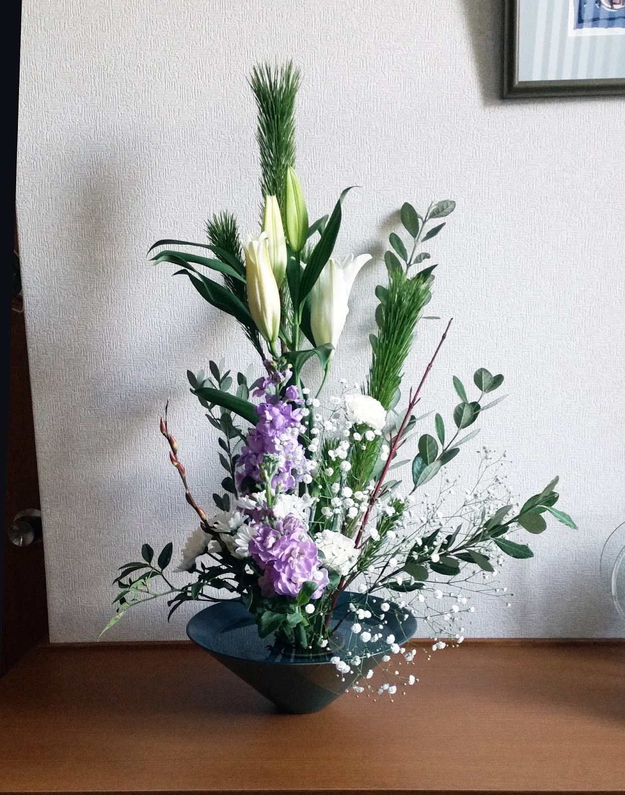 生活の中に花を｜岐阜県多治見市池坊いけばな稽古日記（生け花教室・華道教室） 1月 2016