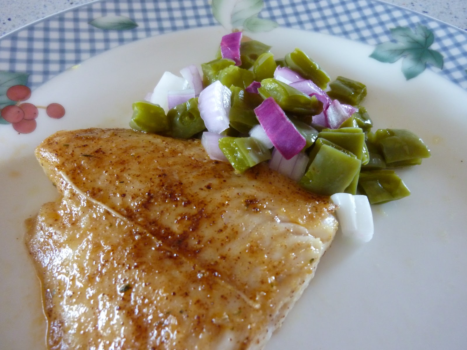 The Yellow Apron Panfried Swai with Nopales Relish