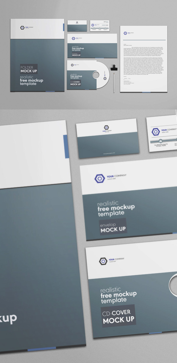 Free Corporate Stationery PSD Mockup Template Mockup terbaru 2017 gratis - Free Corporate Stationery PSD Mockup Template