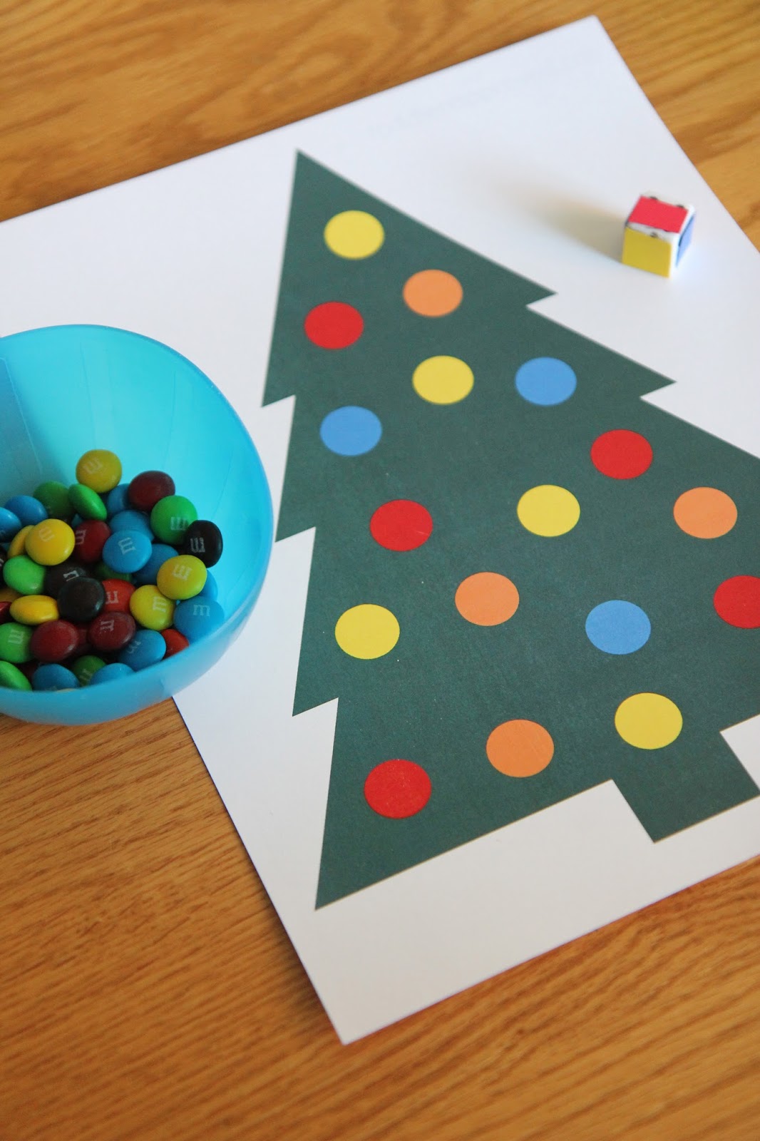Toddler Approved!: Roll a Christmas Tree Color Game