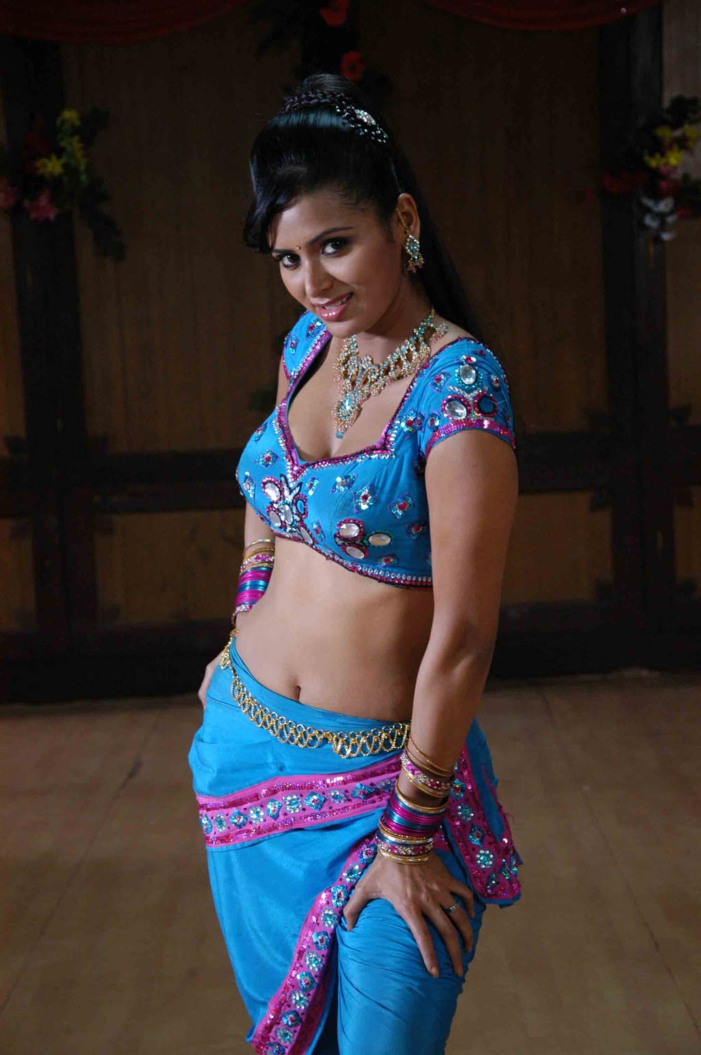 Meenakshi Dixit South Indian Hot Tamil Sexy Mala