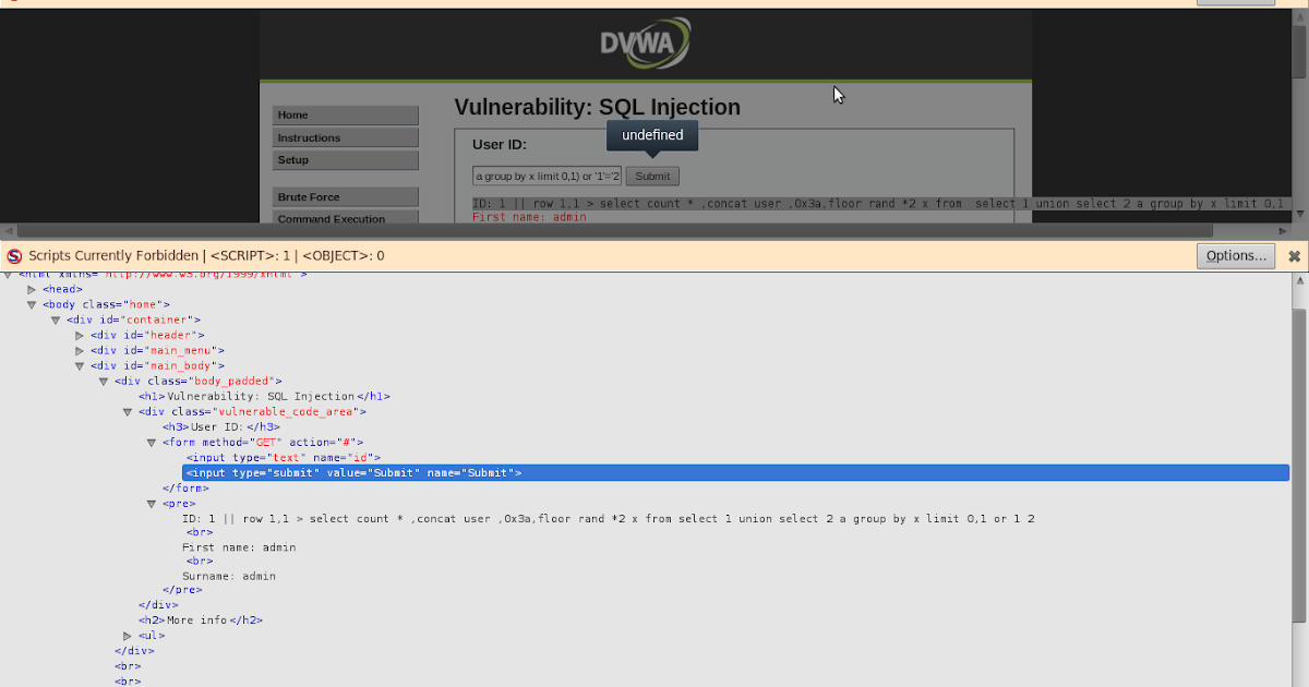 Select count row. Консоль xss. что такое noscript в торе. select count 1.