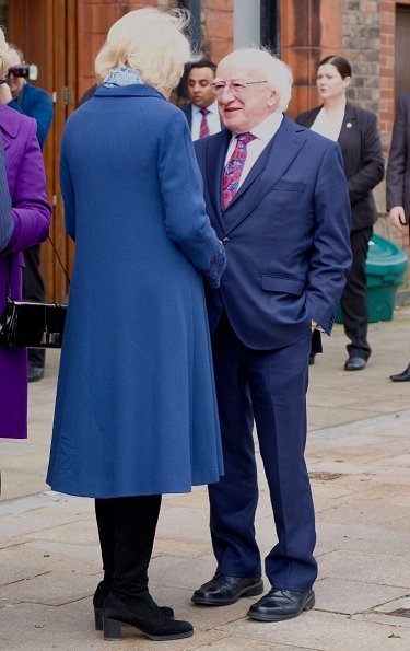President of Ireland, Michael D Higgins and his wife Sabina Coyne Higgins