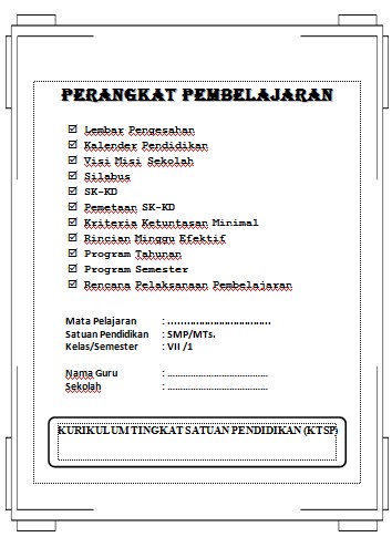 Urutan Perangkat Pembelajaran Guru Paud