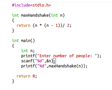 Maximum number of handshakes ~ College Term Work Blog