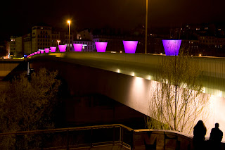 Les lumignons sur le pont Morand
