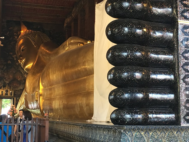 The Reclining Buddha of Wat Pho in Bangkok, Thailand 