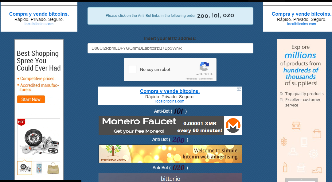 Bitcoin Faucet Bot Skip Captcha