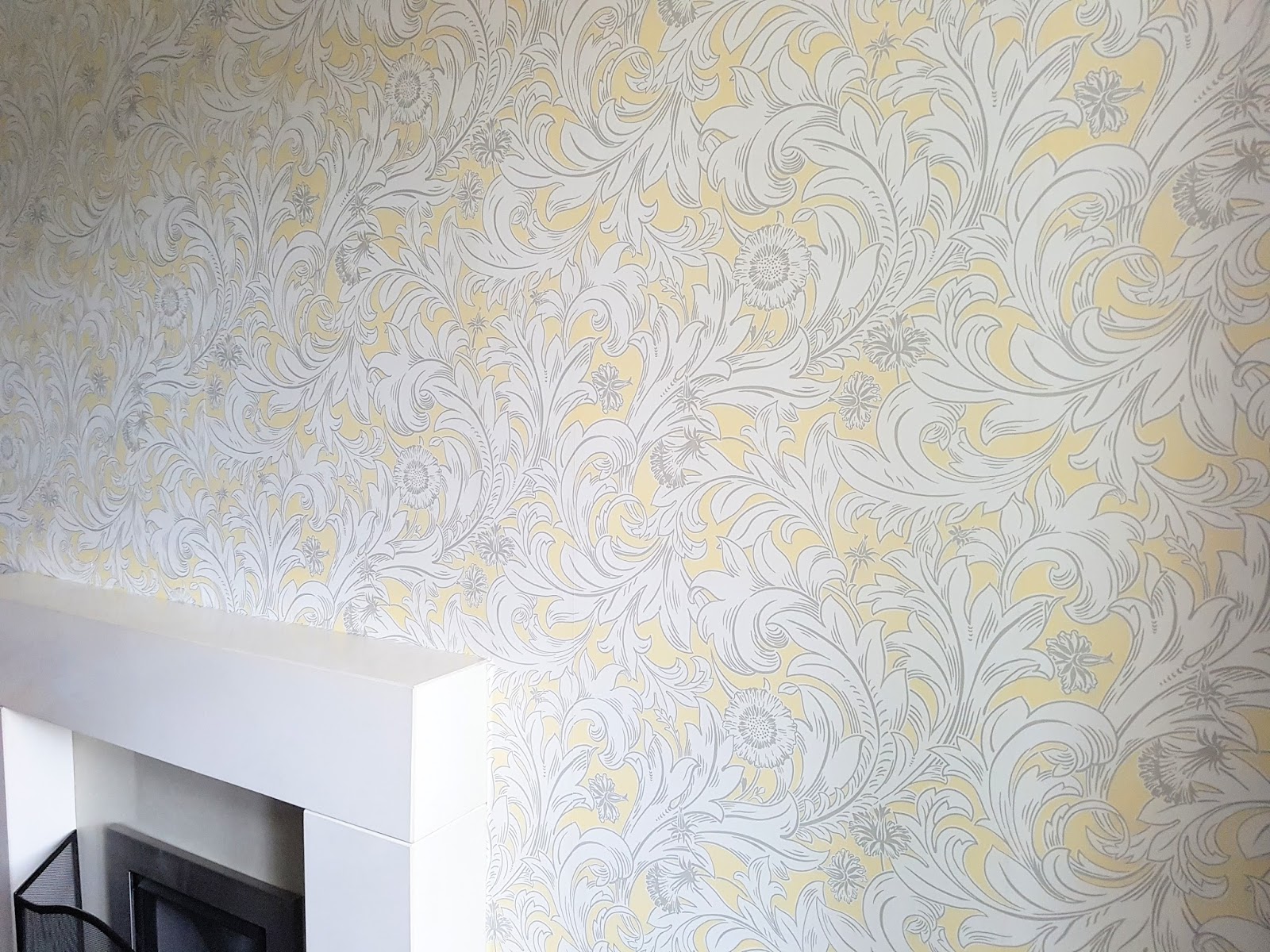 Living Room Upgrade With Inspired Wallpaper Married To A Geek