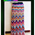 Patrón: Pollera o falda zig zag multicolor al crochet imperdible!