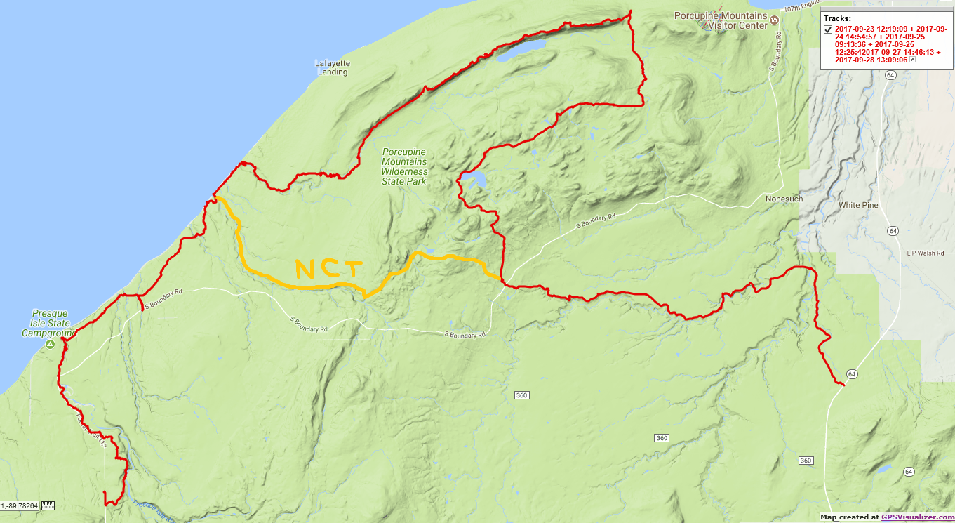 Heart and Sole Porcupine Mountains Wilderness a backpacker