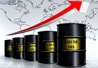 Oil price tops $77