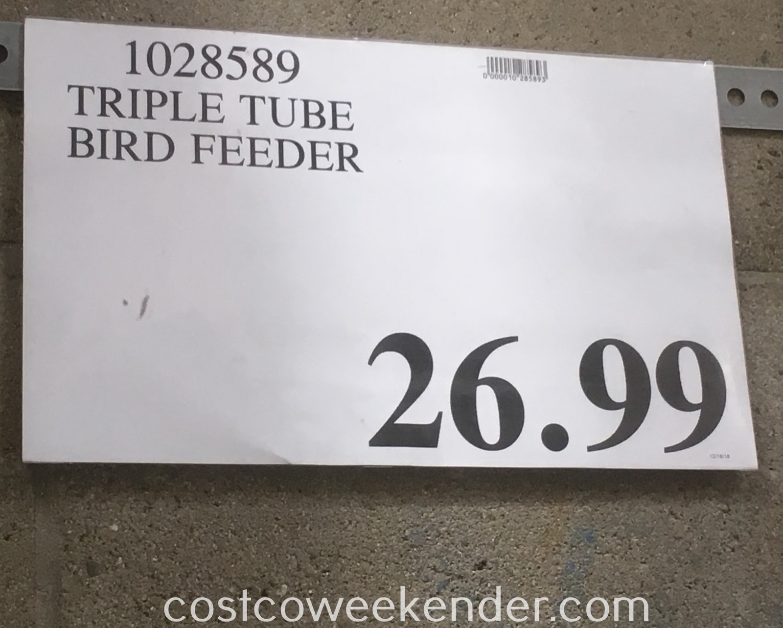 Triple Tube Bird Feeder Costco Weekender